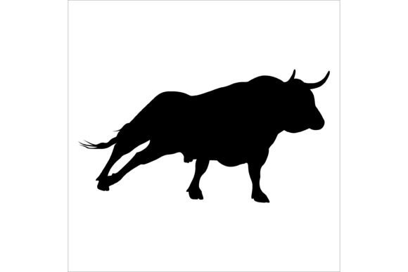 Black Bull Silhouette Vector Art Review for Embroidery Projects