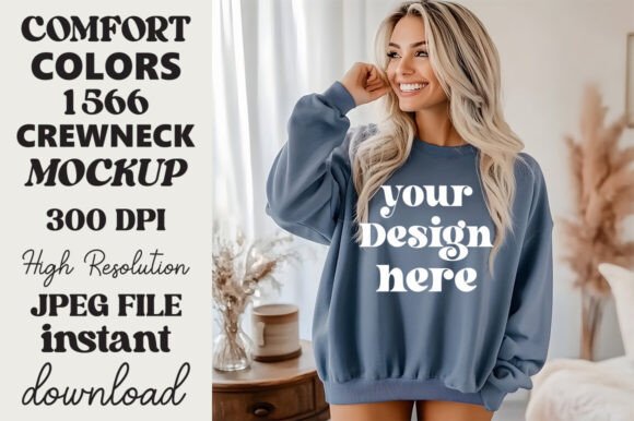 Comfort Colors 1566 Mockup Blue Jean 15 Review
