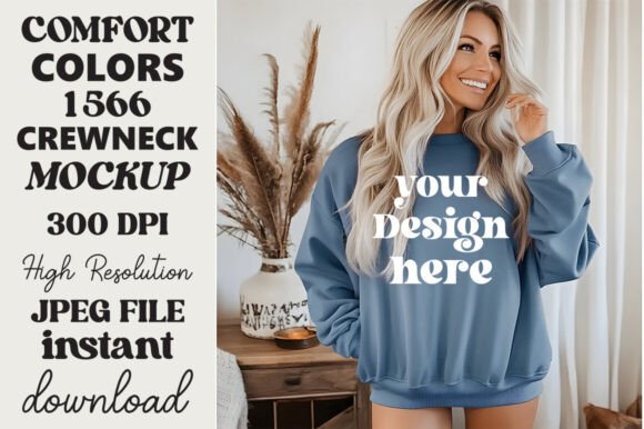 Comfort Colors 1566 Mockup Blue Jean 17 Review for Real Projects