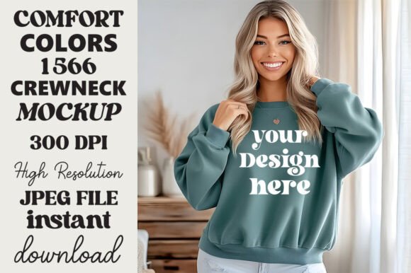 Comfort Colors 1566 Mockup Blue Spruce 8 Review