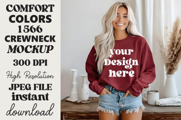 Comfort Colors 1566 Mockup Crimson 15 Review for Real Embroidery Projects
