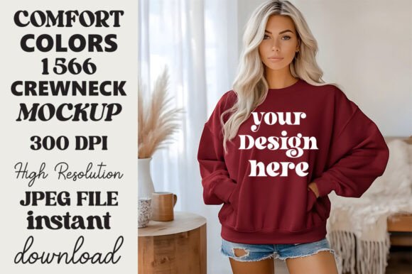 Comfort Colors 1566 Mockup Crimson 3 Review