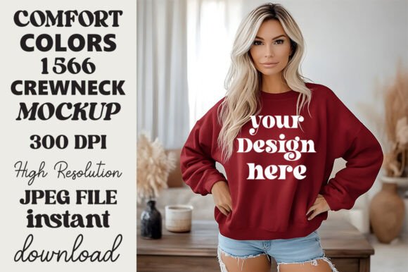 Comfort Colors 1566 Mockup Crimson 5 Review for Real Projects