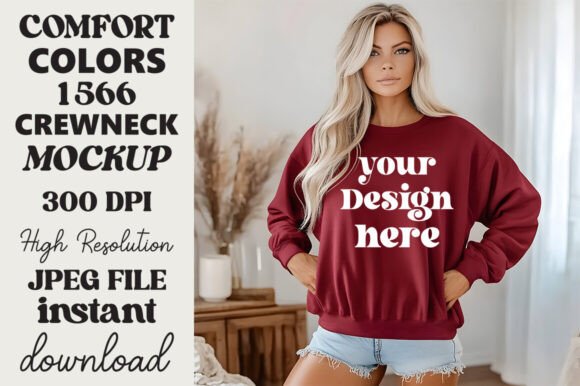 Comfort Colors 1566 Mockup Crimson 6 Review