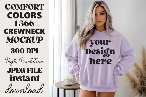Comfort Colors 1566 Mockup Orchid 1 Review for Embroidery Projects