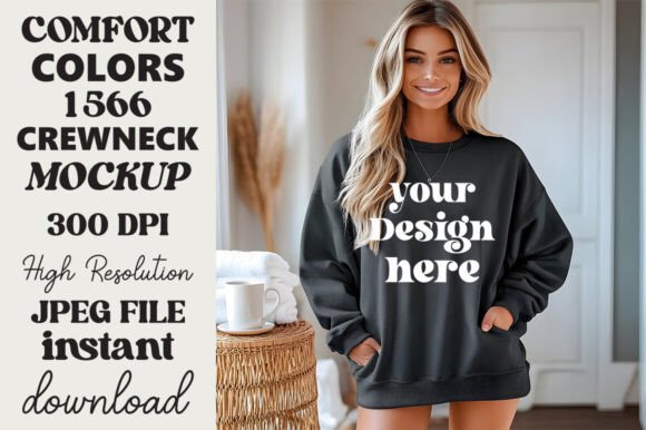 Comfort Colors 1566 Mockup Pepper 9