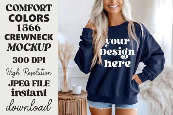 Comfort Colors 1566 Mockup True Navy 10 Review