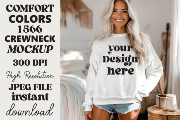 Comfort Colors 1566 Mockup White 18 Review for Embroidery Projects