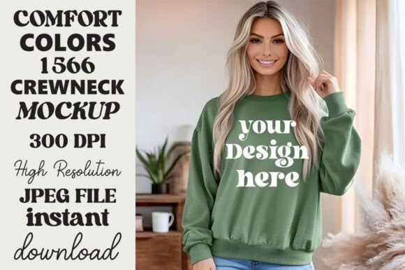 Comfort Colors1566 Mockup Light Green 15 Review for Real Embroidery Projects