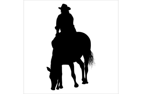 Cowgirl Riding Horse Silhouette Art Review for Real Projects