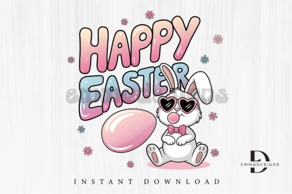 Happy Easter Rabbit Bunny Sublimation Design Review