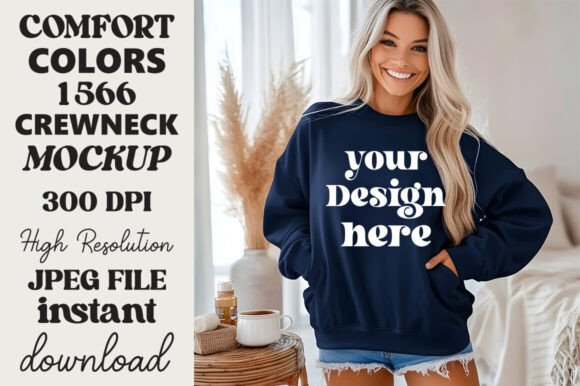 Review: Comfort Colors 1566 Mockup True Navy 22