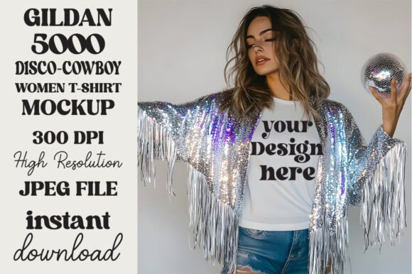 Trendy Disco Ball Gildan 5000 Mockup 18 Review