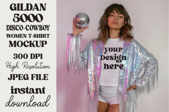 Trendy Disco Ball Gildan 5000 Mockup 22 Review