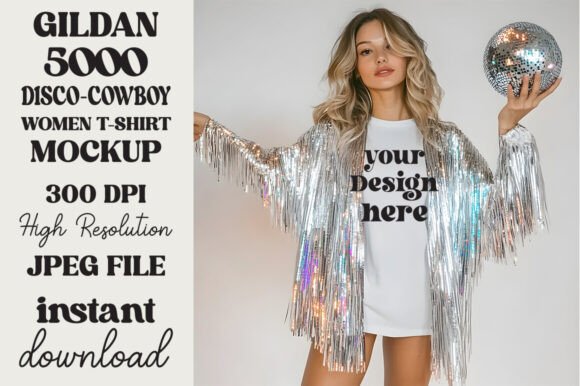 Trendy Disco Ball Gildan 5000 Mockup 5 Review