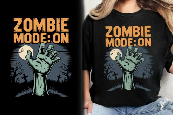 Zombie Mode on Scary Halloween T-Shirt Review